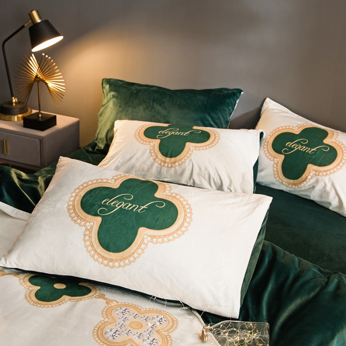 91家纺网 家纺一手货源 找家纺 涵宸 2020新款绒-水晶绒数码潮系列四件套 雅致