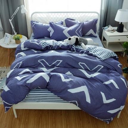 91家纺网 家纺一手货源 找家纺 （总1）百花王 2020新款花色活性芦荟棉四件套