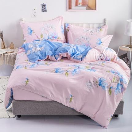 91家纺网 家纺一手货源 找家纺 （总1）安逸家纺 12868 新款全棉床笠四件套床罩学生纯棉床笠款三件套