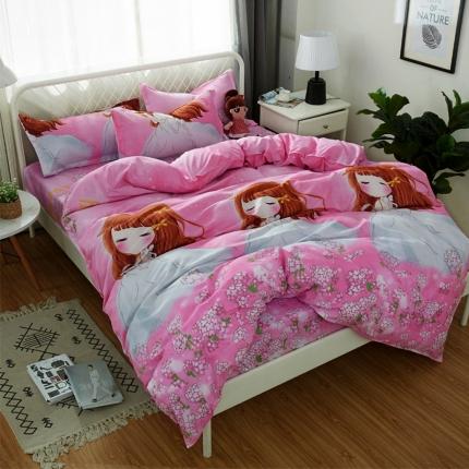 91家纺网 家纺一手货源 找家纺 （总1）百花王 2020新款花色活性芦荟棉四件套