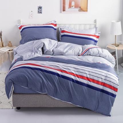 91家纺网 家纺一手货源 找家纺 （总1）安逸家纺 12868 新款全棉床笠四件套床罩学生纯棉床笠款三件套