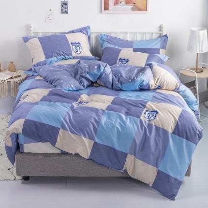 91家纺网 家纺一手货源 找家纺 （总1）安逸家纺 12868 新款全棉床笠四件套床罩学生纯棉床笠款三件套