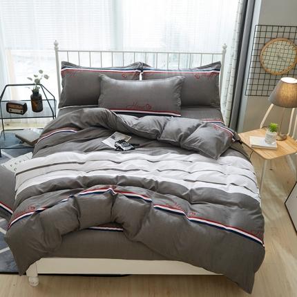 91家纺网 家纺一手货源 找家纺 （总1）百花王 2020新款花色活性芦荟棉四件套