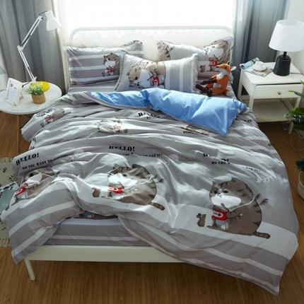 91家纺网 家纺一手货源 找家纺 （总1）百花王 2020新款花色活性芦荟棉四件套