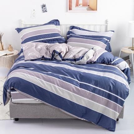 91家纺网 家纺一手货源 找家纺 （总1）安逸家纺 12868 新款全棉床笠四件套床罩学生纯棉床笠款三件套