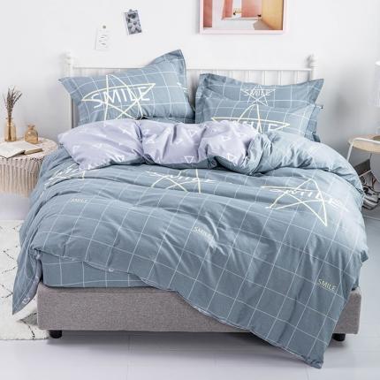 91家纺网 家纺一手货源 找家纺 （总1）安逸家纺 12868 新款全棉床笠四件套床罩学生纯棉床笠款三件套