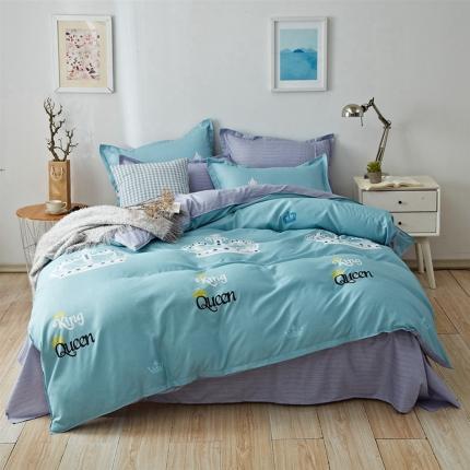 91家纺网 家纺一手货源 找家纺 （总1）百花王 2020新款花色活性芦荟棉四件套