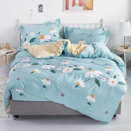 91家纺网 家纺一手货源 找家纺 （总1）安逸家纺 12868 新款全棉床笠四件套床罩学生纯棉床笠款三件套