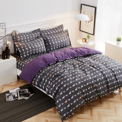 91家纺网 家纺一手货源 找家纺 （总1）百花王 2020新款花色活性芦荟棉四件套