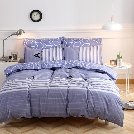 91家纺网 家纺一手货源 找家纺 （总1）百花王 2020新款花色活性芦荟棉四件套