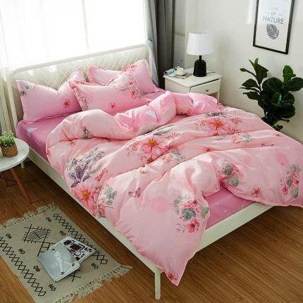 91家纺网 家纺一手货源 找家纺 （总1）百花王 2020新款花色活性芦荟棉四件套