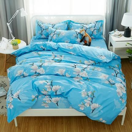 91家纺网 家纺一手货源 找家纺 （总1）百花王 2020新款花色活性芦荟棉四件套