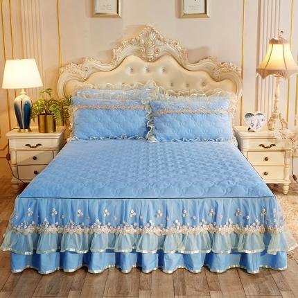 91家纺网 家纺一手货源 找家纺 （总）瑞宝 2025新款夹棉加厚磨毛床裙梦恋系列单品床裙