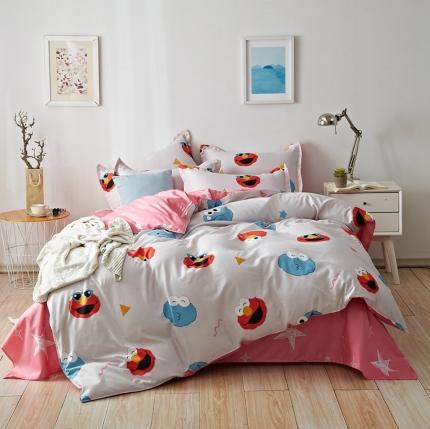 91家纺网 家纺一手货源 找家纺 （总2）百花王 2020新款花色活性芦荟棉四件套