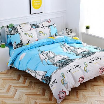 91家纺网 家纺一手货源 找家纺 （总2）百花王 2020新款花色活性芦荟棉四件套