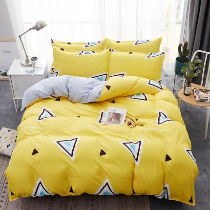 91家纺网 家纺一手货源 找家纺 （总2）百花王 2020新款花色活性芦荟棉四件套