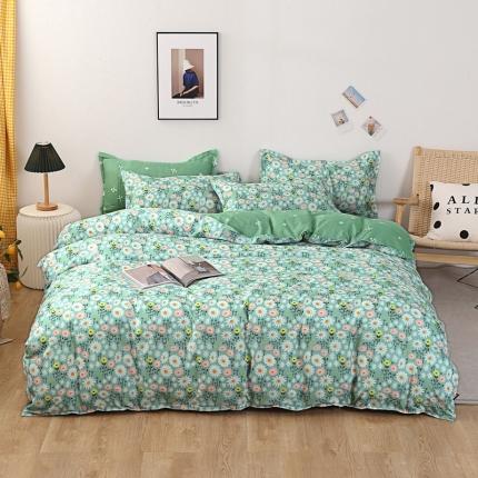 91家纺网 家纺一手货源 找家纺 （总2）百花王 2020新款花色活性芦荟棉四件套