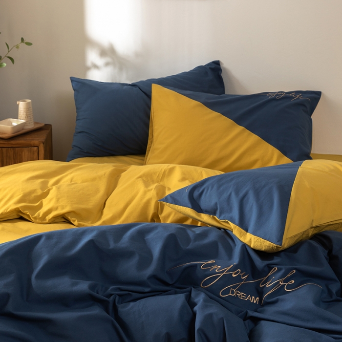 91家纺网 家纺一手货源 找家纺 （总）朗莎家纺 2020新款水洗棉四件套