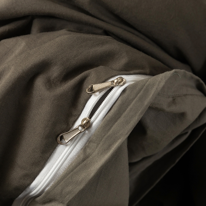 91家纺网 家纺一手货源 找家纺 朗莎家纺 2020新款水洗棉四件套 深灰&amp;浅灰