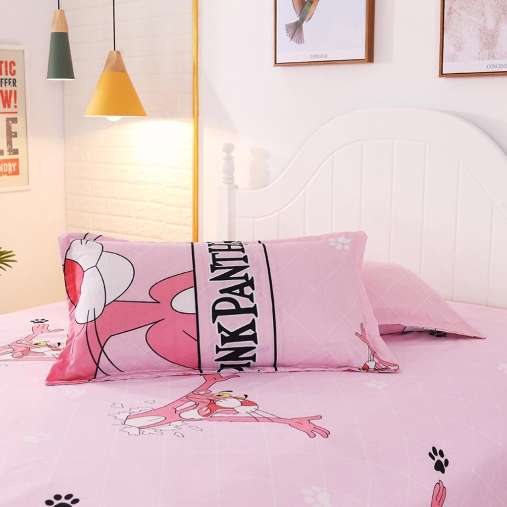 91家纺网 家纺一手货源 找家纺 百花王 2020新款花色活性芦荟棉四件套 大头粉红豹