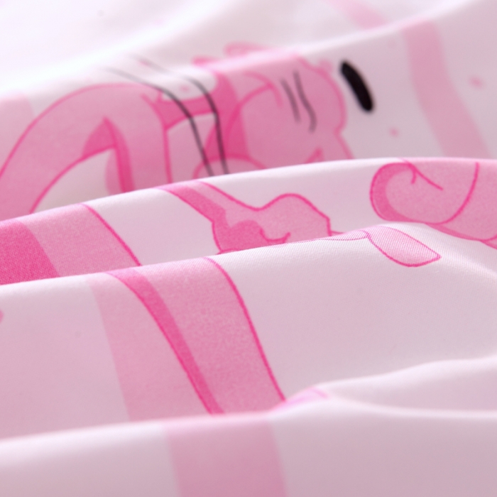 91家纺网 家纺一手货源 找家纺 百花王 2020新款花色活性芦荟棉四件套 开心粉红豹