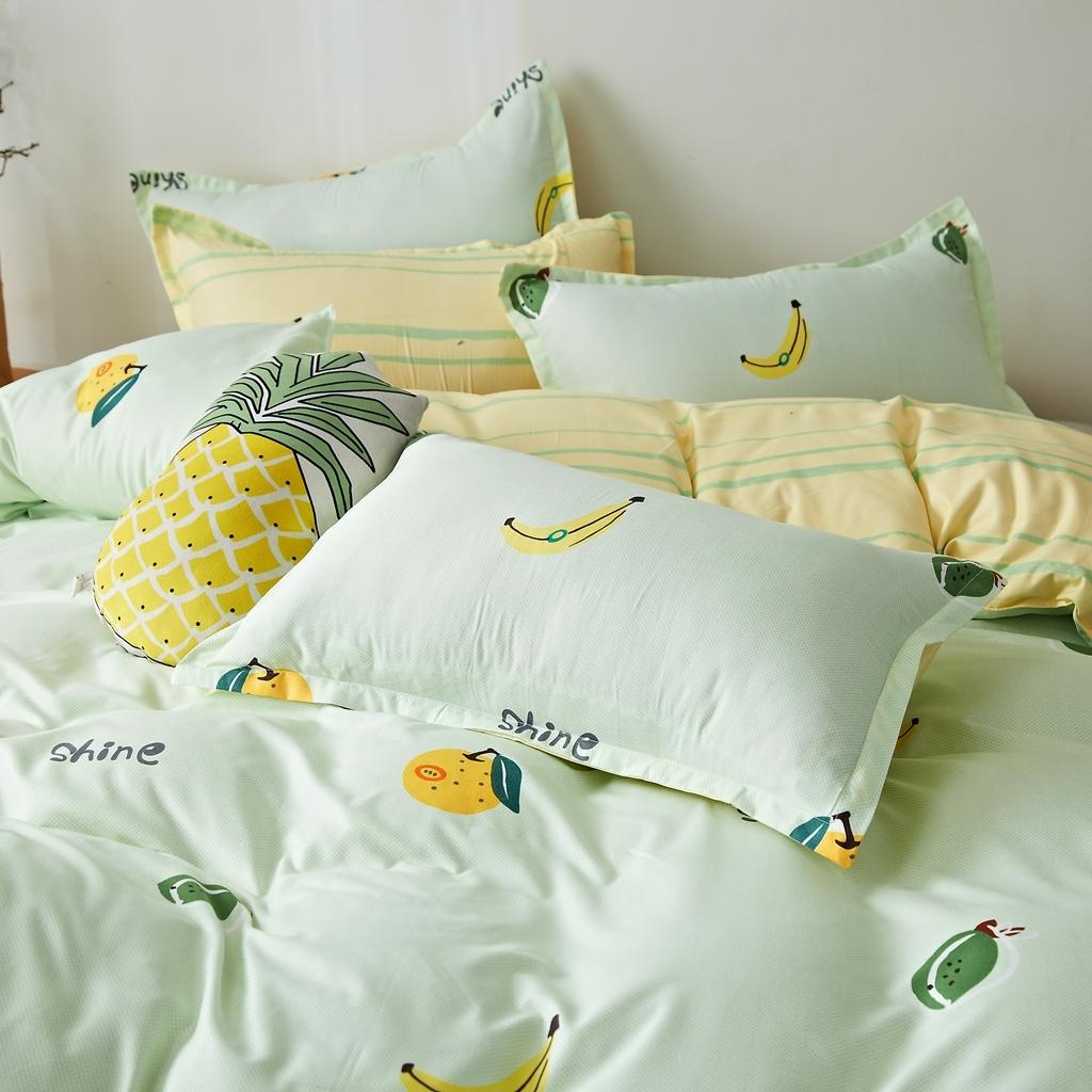 91家纺网 家纺一手货源 找家纺 百花王 2020新款花色活性芦荟棉四件套 水果派