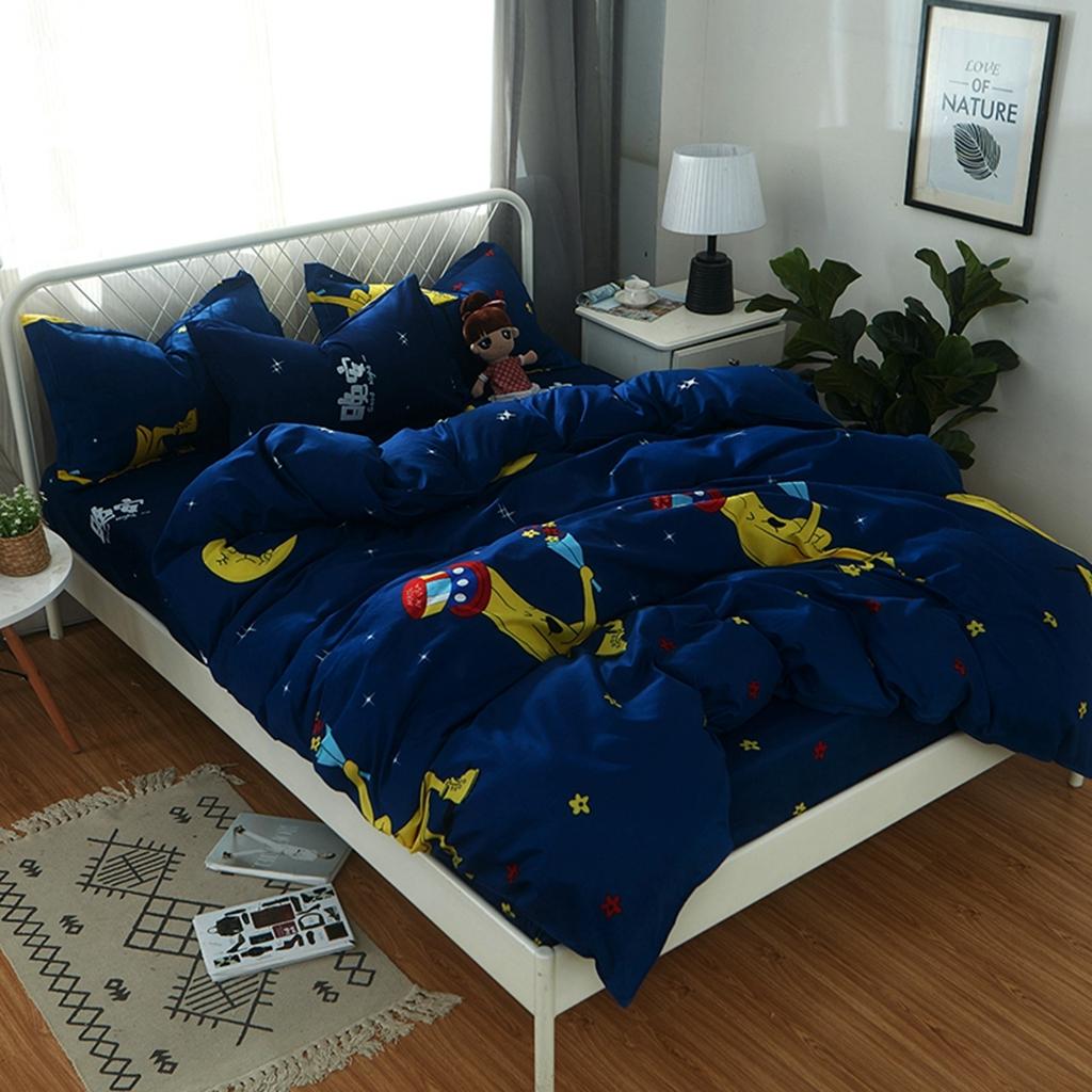 91家纺网 家纺一手货源 找家纺 百花王 2020新款花色活性芦荟棉四件套 晚安