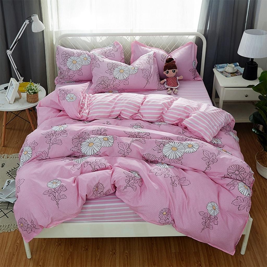 91家纺网 家纺一手货源 找家纺 百花王 2020新款花色活性芦荟棉四件套 醉美人