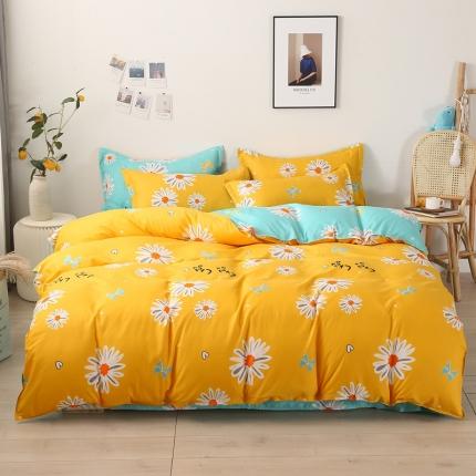 91家纺网 家纺一手货源 找家纺 （总2）百花王 2020新款花色活性芦荟棉四件套