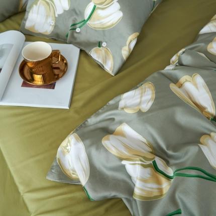 91家纺网 家纺一手货源 找家纺 优然居 2020新款60S长绒棉活性印花四件套 浦路斯