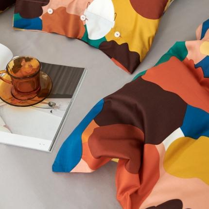 91家纺网 家纺一手货源 找家纺 优然居 2020新款60S长绒棉活性印花四件套 邂逅