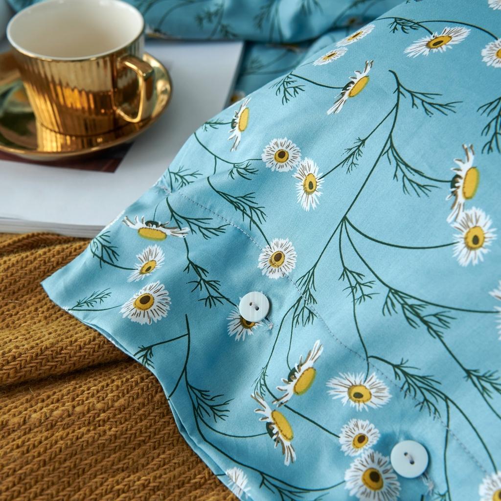 91家纺网 家纺一手货源 找家纺 优然居 2020新款60S长绒棉活性印花四件套 卡贝尔蓝