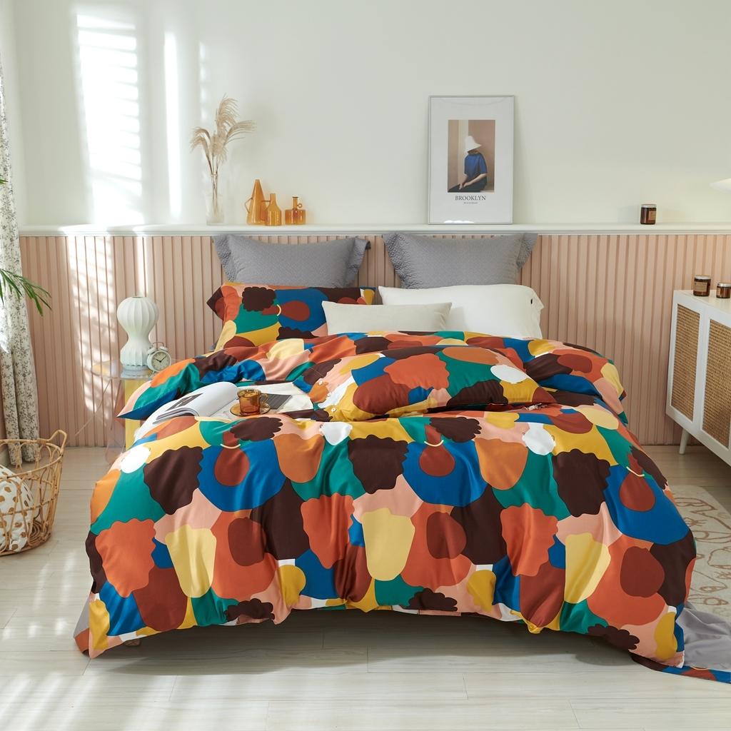 91家纺网 家纺一手货源 找家纺 优然居 2020新款60S长绒棉活性印花四件套 邂逅