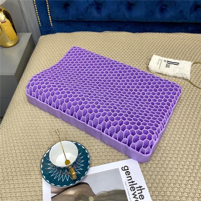 91家纺网 家纺一手货源 找家纺 黑科技零压力果胶枕硅胶枕TPE无压力护颈枕凝胶枕可水洗不变形