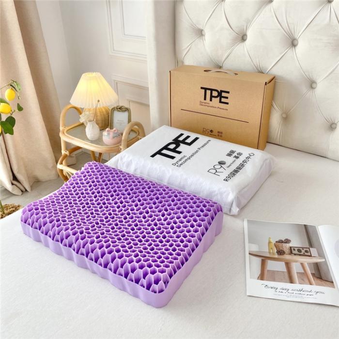 91家纺网 家纺一手货源 找家纺 黑科技零压力果胶枕硅胶枕TPE无压力护颈枕凝胶枕可水洗不变形