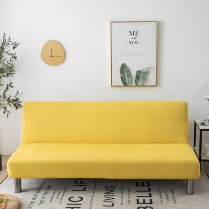 品悦 2020新款纯色沙发床套 糖果黄