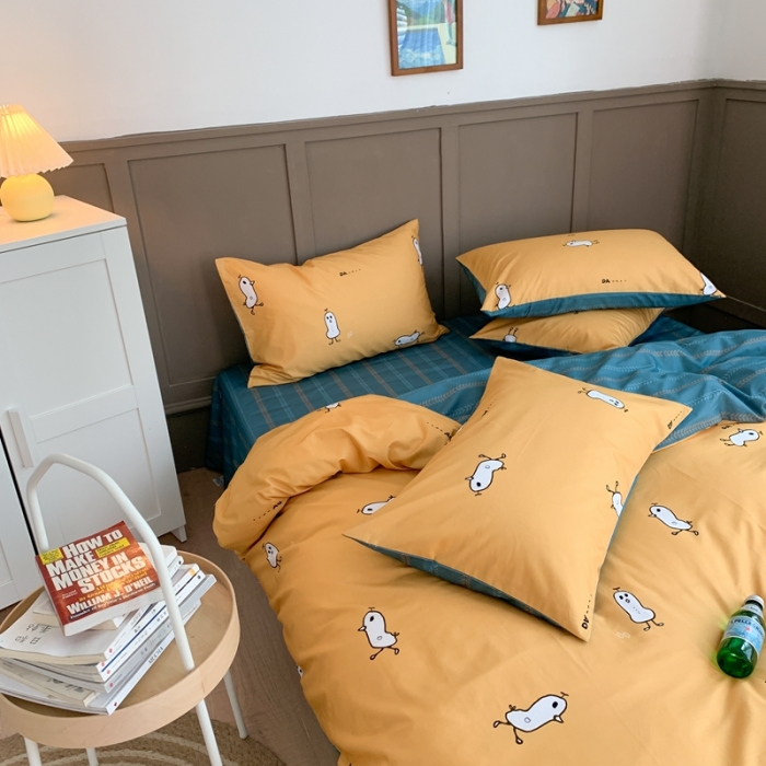 91家纺网 家纺一手货源 找家纺 （总）时年 2020新款40支全棉莫兰迪系列四件套