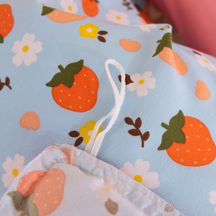 91家纺网 家纺一手货源 找家纺 梦之岛 2020新款韩版磨毛蕾丝四件套 草莓心语