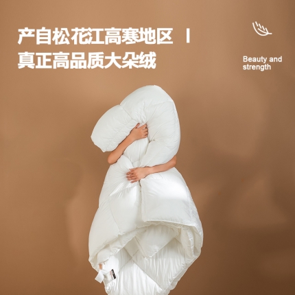 （总）2024新款大朵绒轻音羽绒被春秋被冬被