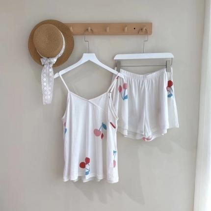 风向标针织棉印花家居服-吊带