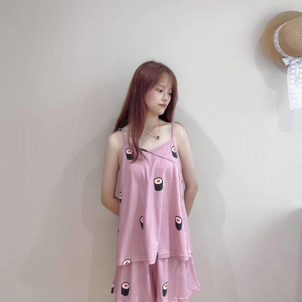 91家纺网 家纺一手货源 找家纺 风向标针织棉印花家居服-吊带