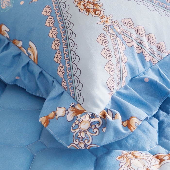 91家纺网 家纺一手货源 找家纺 （总）艾裙海 2020新款斜纹加厚夹棉床裙四件套