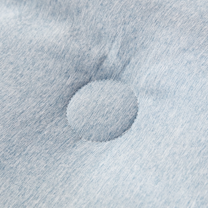 91家纺网 家纺一手货源 找家纺 啊雅家居2025新款肌理纹绣花花边羽丝绒被夜香梅 灰蓝色