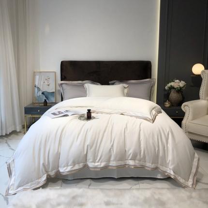 91家纺网 家纺一手货源 找家纺 （总）太古汇 2020新款60支长绒棉高定绣花赫本系列四件套