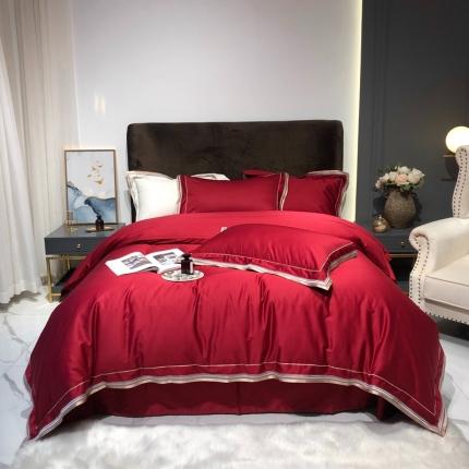 91家纺网 家纺一手货源 找家纺 （总）太古汇 2020新款60支长绒棉高定绣花赫本系列四件套