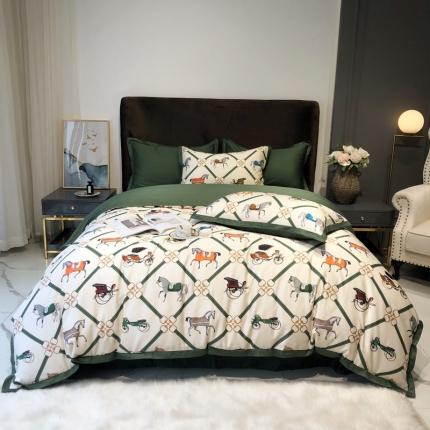 91家纺网 家纺一手货源 找家纺 （总）太古汇 2020新款60支数码印花小边款四件套