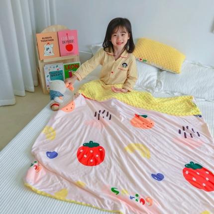 91家纺网 家纺一手货源 找家纺 （总）星期八 2020新款A类针织棉豆豆毯