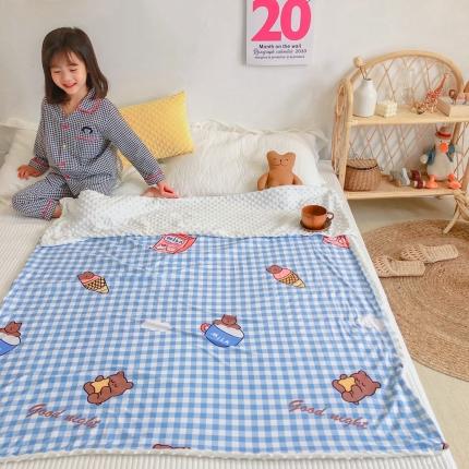 91家纺网 家纺一手货源 找家纺 （总）星期八 2020新款A类针织棉豆豆毯