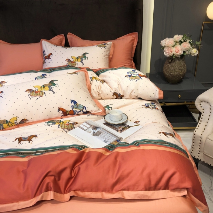 91家纺网 家纺一手货源 找家纺 太古汇 2020新款60支数码印花小边款四件套安德鲁