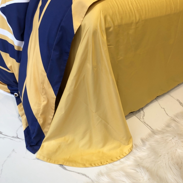 91家纺网 家纺一手货源 找家纺 太古汇 2020新款60支数码印花小边款四件套丹尼斯-蓝